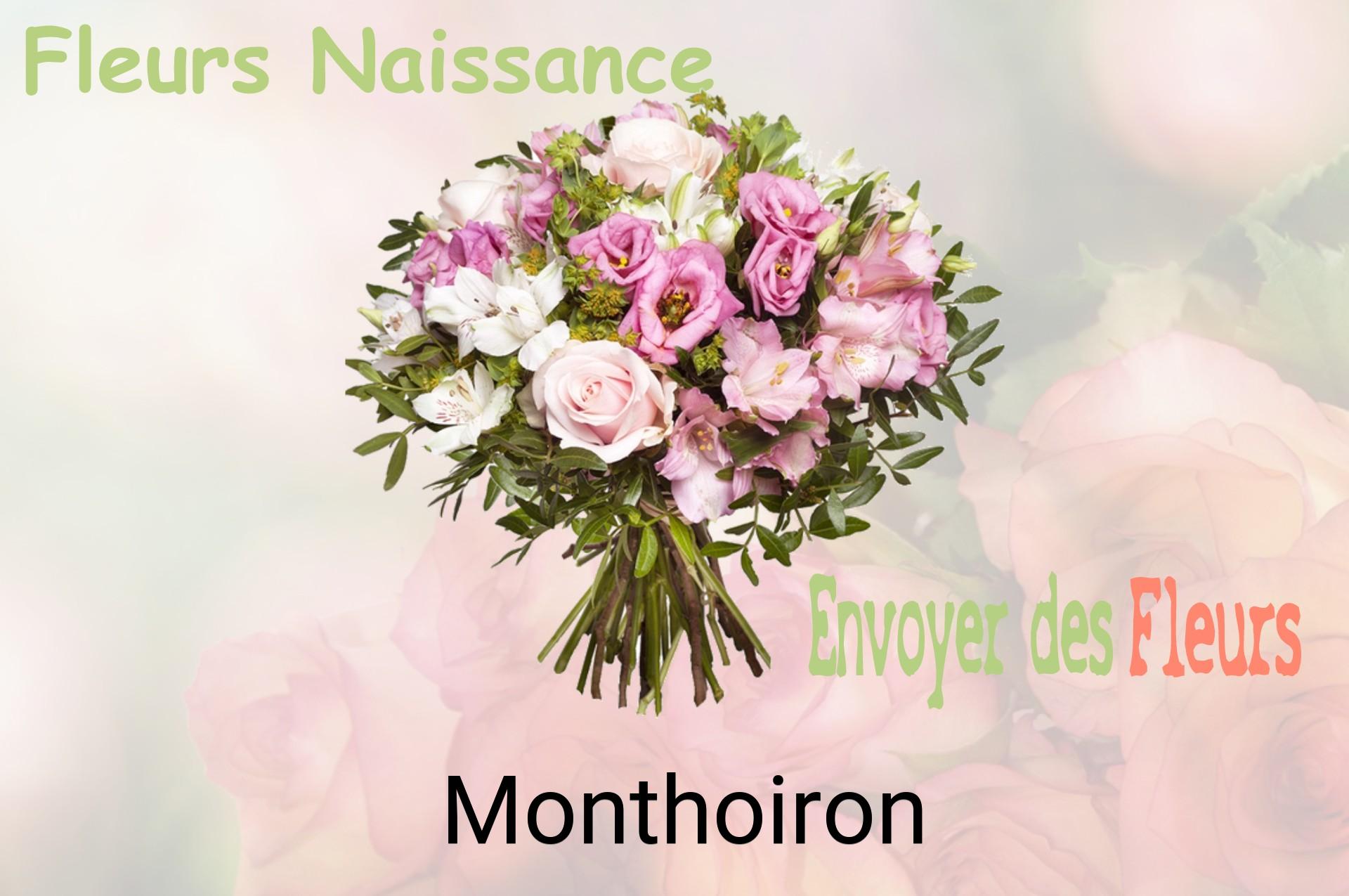 Bouquet de fleurs de naissance livré à Monthoiron