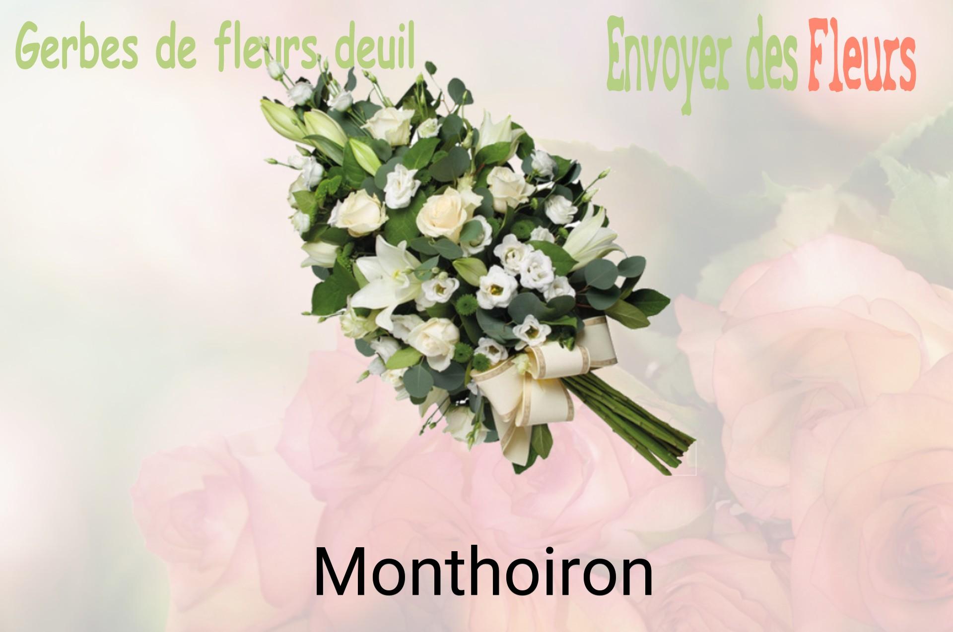 Gerbe de fleurs de deuil livrée à Monthoiron
